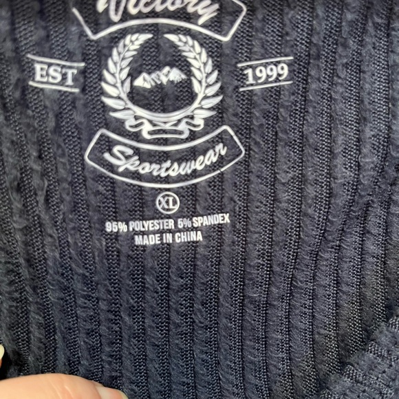 Women's Navy Long Sleeve Top - Picture 4 of 6